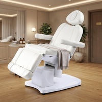 Table de soin électrique professionnelle à 4 moteurs, réglable, pour salon de beauté, spa et clinique