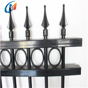 Valla de Acero Galvanizado <span class=keywords><strong>con</strong></span> Recubrimiento de Polvo Negro Estilo Australiano, Valla de Estacas para Villa, Paneles de Valla <span class=keywords><strong>Privada</strong></span> para Casa - Product Image 6