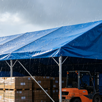 Bâche en PVC laminé imperméable haute résistance 500 g/m² 12x12 rose pour stockage extérieur