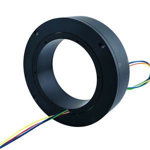 Ultra-<b>Thin</b> Through Hole Rotary Electrical Contacts Large Aperture Hollow Slip <b>Rings</b> 72mm Diameter 6 Wires 220VAC/VDC 60rpm - Product Image 5