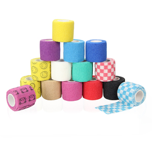 Bande adhésive autocollante imprimée, facile à déchirer et à retirer, confortable, non collante, cohésive, personnalisable pour le corps et la médecine vétérinaire, plusieurs couleurs - Product Image 5