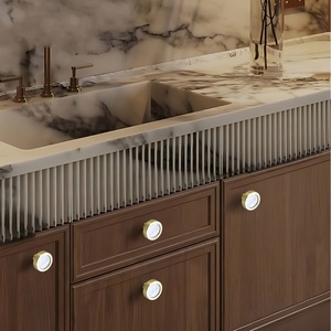 Tiradores de cajón de gabinetes de aleación de aluminio de 96mm de grado de lujo, tiradores multicolores modernos para dormitorio, puertas de armario de Hotel - Product Image 1