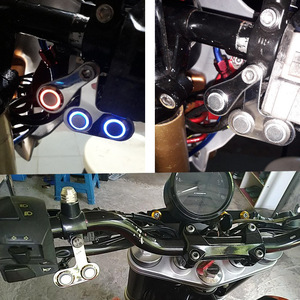 Motorola Motorcycle Handlebar Switch 16mm E-Type Modified Switch With Backlight For Ignition And Hazard <b>Flash</b> <b>Light</b> - Product Image 4