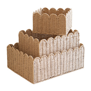 Panier de corde de <span class=keywords><strong>papier</strong></span> suspendu tissé de haute qualité stockage polyvalent pour cuisine salle de bain salon pour outils de literie alimentaire - Product Image 1