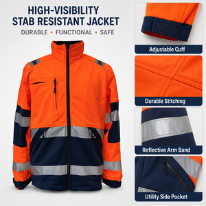 Vêtements résistants aux coupures de haute qualité, certifiés, veste de travail de sécurité résistante aux coupures, protection contre les tronçonneuses, veste <span class=keywords><strong>anti</strong></span>-coupures EN Class - Product Image 2