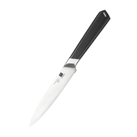 Professionele 5 inch zwarte POM-handgreep 3Cr13 roestvrijstalen keukenmes voor het snijden van vlees, groenten en fruit