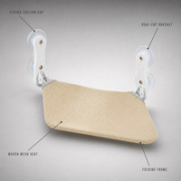 Lot de 2 repose-convalescents pour chat robustes à fixer sur fenêtre, hamac pliable et empilable avec 8 ventouses puissantes, structure métallique et réversible