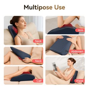 Cojín Masajeador Lumbar con Soporte para la Espalda, Almohada de Masaje Shiatsu Eléctrica con Calor para Cuello y Hombros - Product Image 5