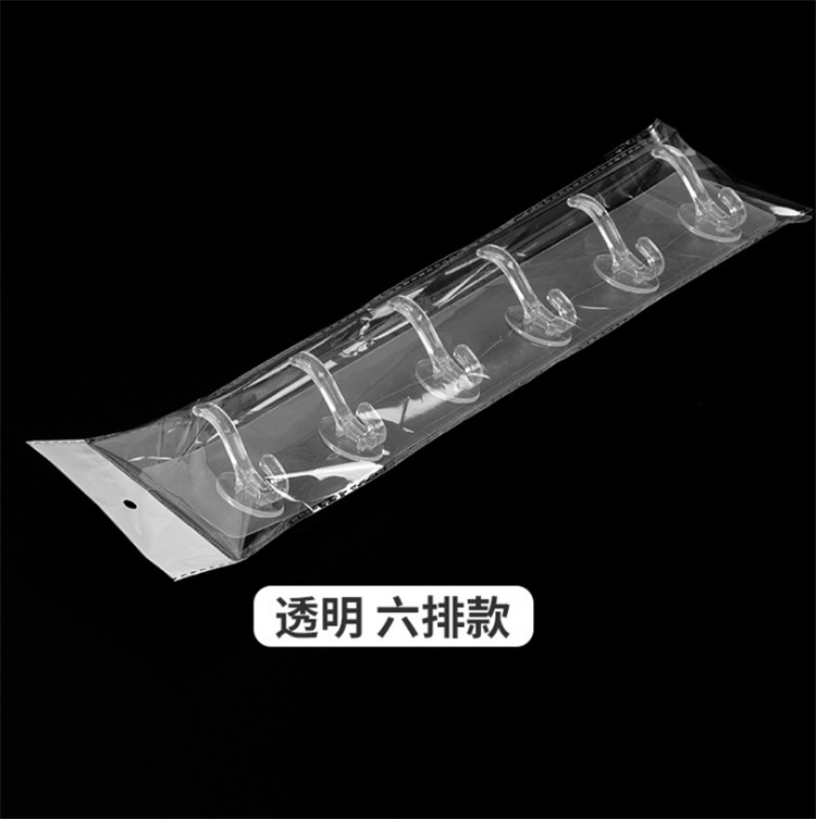 A5:6 crochets, transparent, avec emballage sac d'opp