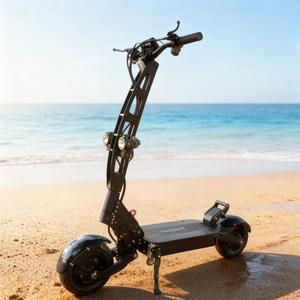 Trottinette électrique pliable Geofought R6 60V 6000W, autonomie longue durée 60-120 km, pour adultes, avec suspension avant et arrière - Product Image 1
