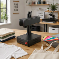 Nouvelle machine de marquage laser à fibre CNC mini et légère jusqu'à 50W pour la gravure sur métal et plastiques, prenant en charge les fichiers DXF/AI/DST