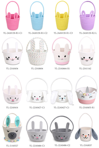 <span class=keywords><strong>Cesta</strong></span> de Almacenamiento de Cuerda de Algodón Decorada con Mariposas, con Borde Festoneado y Forro Rosa, para Niños, para la Caza de Huevos de Pascua, Organización de Juguetes, ODM - Product Image 6