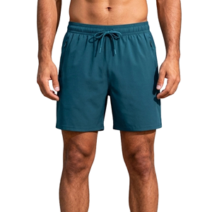 กางเกงกีฬาขาสั้น 2 in 1 สำหรับผู้ชาย มีซับในรัดรูป แห้งเร็ว มีช่องใส่ของ เหมาะสำหรับวิ่ง ฟิตเนส ออกกำลังกาย - Product Image 2