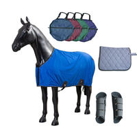 Direct usine, Couverture d'écurie 420D pour chevaux avec sangles de fixation West-Coast et 3 anneaux en D, sur mesure en gros, pour toutes les saisons