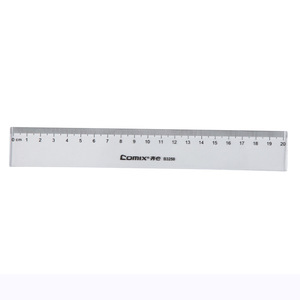 ไม้บรรทัดโคมิกซ์ 20 ซม. พลาสติกใส ขอบตรง อุปกรณ์สำนักงานสำหรับวาดภาพ - Product Image 3