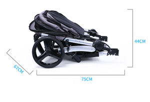 पोर्टेबल थोक <span class=keywords><strong>Foldable</strong></span> सदमे अवशोषक 4 पहियों पालतू यात्रा सड़क पर कुत्तों के लिए कुत्ते वाहक और घुमक्कड़ वियोज्य ट्राली - Product Image 6