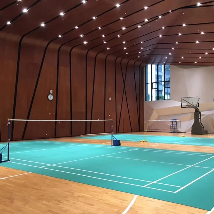 Indoor PVC tennis court cover vinyl badminton flooring mat ping pong ball court flooring