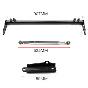 Barre de traction avant et arrière Honda Civic 92-95 CB-EG en fer noir 907 mm - Product Image 1