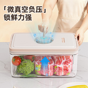 Youqin Refrigerator Storage Box Rectangle Airtight Lid Kitchen Fridge Organizer Vegetable Fruit Egg Preservation Container - Product Image 2
