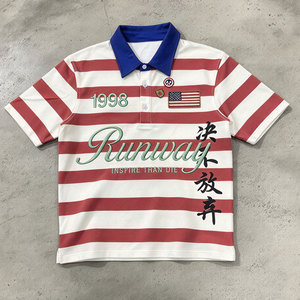 Camicia da <span class=keywords><strong>uomo</strong></span> personalizzata OEM in cotone pesante oversize con ricamo corsivo, manica corta, vestibilità squadrata, tessuto traspirante, casual - Product Image 1