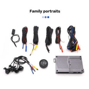 Hongrui AI 1080P 3.5D 360 degrés vue d'oiseau <span class=keywords><strong>Panorama</strong></span> 360 système de caméra de voiture <span class=keywords><strong>Parking</strong></span> Surround vue enregistreur vidéo DVR moniteur UHD - Product Image 1
