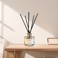 CNUS personnalisé de haute qualité meilleur parfum 100ml parfum maison désodorisant arôme luxe bouteille en verre diffuseur de roseau avec des bâtons