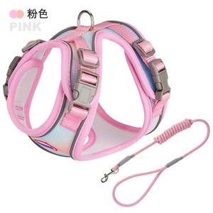 Nouvelle laisse de promenade réfléchissante pour animaux de compagnie, style gilet, pour chats, chiens Teddy, Bichons, lapins, meerkats et autres chiens. - Product Image 5