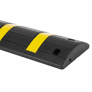 Recycled Rubber Speed Bump ECO 2-Band Road Hump 10 Meter Set for <b>Roadway</b> Use - Product Image 2