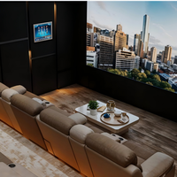 Solution acoustique professionnelle pour home cinéma |   Tapis en caoutchouc butyle |   Intégration Mur-Plafond-Sol |   Subwoofer Basses Sans Disturbances