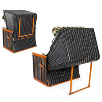 Chaise de plage en osier pour adultes, pour loisirs, chaise de plage en bois, pour couple