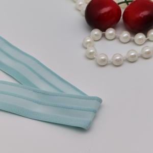 Banda Elástica Tejida Personalizada con Logotipo HH4K K17S044-21-01, Precio de Fábrica, Blanca/Negra, Disponible en Stock, Cinta de Nailon Transparente, Suave y Flexible - Product Image 4