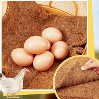 Doublures de Nid en Fibre de Coco Naturelle pour Poulaillers, Tapis de Litière pour Poules, Fournitures Avicoles pour la Ponte des Oiseaux