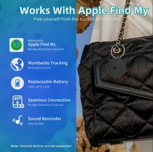 Oferta Especial: Mini Rastreador GPS Inteligente para Teléfonos Móviles, Localizador <span class=keywords><strong>de</strong></span> Llaves, Dispositivo Antipérdida Compatible con Rastreo <span class=keywords><strong>de</strong></span> Posición y Etiquetas MFi Find My - Product Image 2