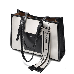 2022 nouveau sac à main <span class=keywords><strong>noir</strong></span> <span class=keywords><strong>et</strong></span> <span class=keywords><strong>blanc</strong></span> pour femmes sac à main pour femmes Premium sac à main simple sac à épaule pour femmes sac - Product Image 5