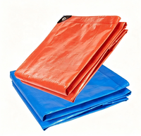Bâche en PE orange imperméable et résistante aux UV pour chantier de construction