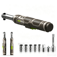 Juego de Llaves de Trinquete Eléctricas Inalámbricas de 3/8 Pulgadas y 10 mm con Batería Extendida de 12 V