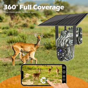 Cámara de Vigilancia para Exteriores con Energía Solar, Impermeable, WiFi, 3MP4MP, para Monitoreo de Fauna Silvestre, Caza, Exploración, con Infrarrojos - Product Image 3
