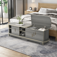 Meuble TV moderne en panneaux de contreplaqué italien, pliable, minimaliste, pour chambre, bureau à domicile, appartement, salon, sans vis