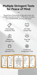 Inflador de Neumáticos Portátil T01, Compresor de Aire Inalámbrico de 150 PSI con Luz LED, Recargable por USB, para Automóviles, Bicicletas, Balones y Productos Inflables - Product Image 5