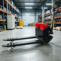 Chariot élévateur à palettes entièrement électrique QMIGA 3 tonnes, batterie 48V, vitesse 5 km/h, certifié CE pour la manutention de marchandises portuaires