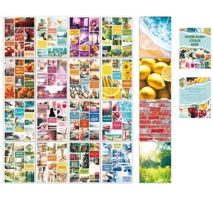 Kit de collage de rêves et d'objectifs DIY, livre d'autocollants pour tableau de vision, collage de rêves motivant, accessoire photo pour la fixation d'objectifs - Product Image 3