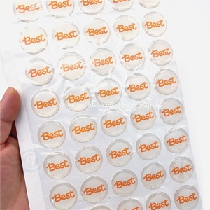 Étiquettes adhésives personnalisées avec logo, autocollants holographiques en résine époxy, autocollants en résine époxy 3D durables, imperméables, en gel, pour l'emballage - Product Image 5