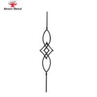 Pendentifs forgés en fer forgé, chemin de bleu, fenêtre, grille, design d'escalier broche, 10 pièces