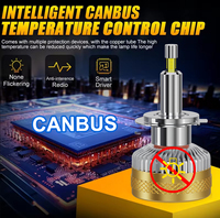 Sistem Lampu Otomatis YHKOMS R4 130W 16000LM 4 Sisi CSP 360 Derajat H1 H4 H7 Lampu HB3 HB4 9012 Bohlam Lampu Depan Mobil LED Canbus