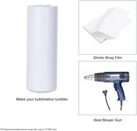 Tasse à café en acier inoxydable, gobelet à Sublimation droit blanc vierge 20oz gobelets à Sublimation pour transfert de chaleur