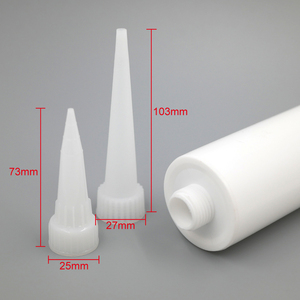 Sellador de silicona vacío de <span class=keywords><strong>HDPE</strong></span>, cartucho de plástico de gran diámetro con rosca externa, 310ml - Product Image 3