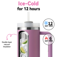 Bouteille d'eau isotherme double usage 900 ml (30 oz) pour filles, avec paille anti-fuite, gourde scolaire, joli gobelet multifonctionnel