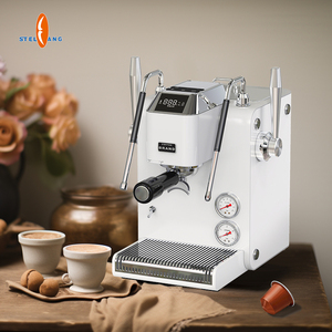 Cafetera Comercial de Acero Inoxidable, Máquina de Café Espresso Semiautomática para Tienda - Product Image 6