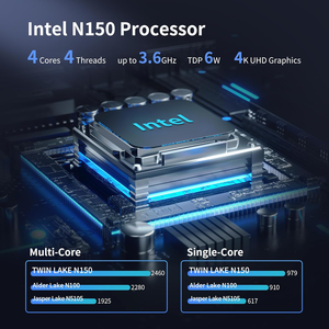 Mini <span class=keywords><strong>PC</strong></span> Pare-feu CWWK N150 2 x 82599ES 10G SFP+ 2 x i226V 2.5GbE Lan Micro Appareil Routeur OPNsense Matériel Informatique pour Laboratoire Domestique - Product Image 2