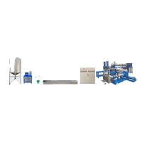 Machine à fabriquer des sacs en plastique, équipement de granulation plastique en trois étapes, extrudeuse de recyclage PE PP, granulateur de plastique